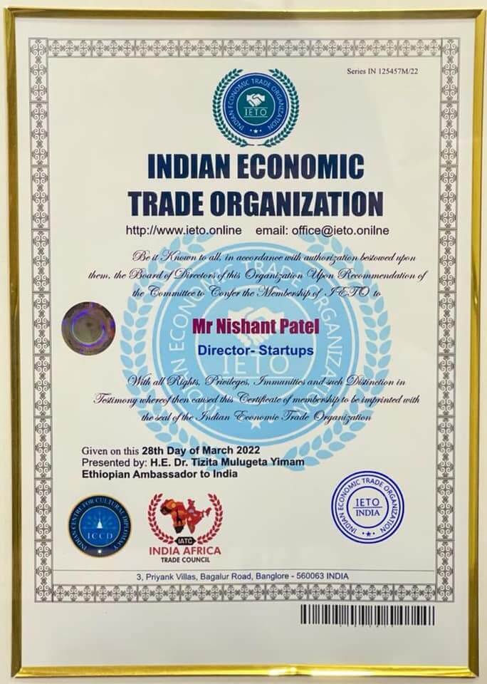 nishant's certificate